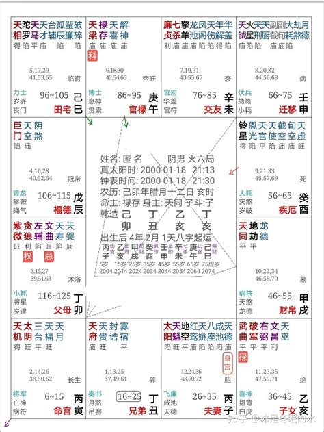 紫微命格種類|紫微斗数命盘